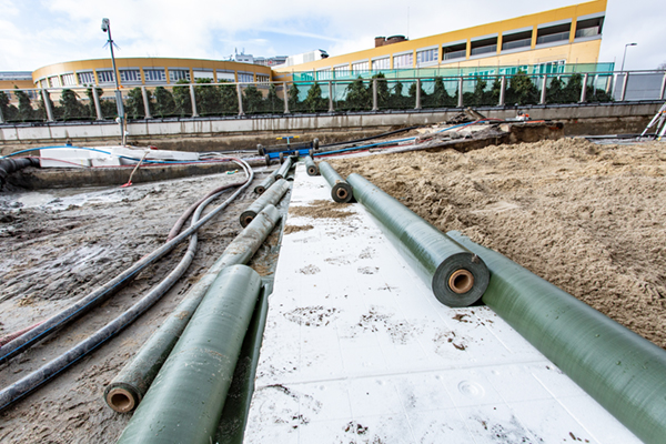 AquaMulti Box Capillair Systeem voor bomen Museumpark